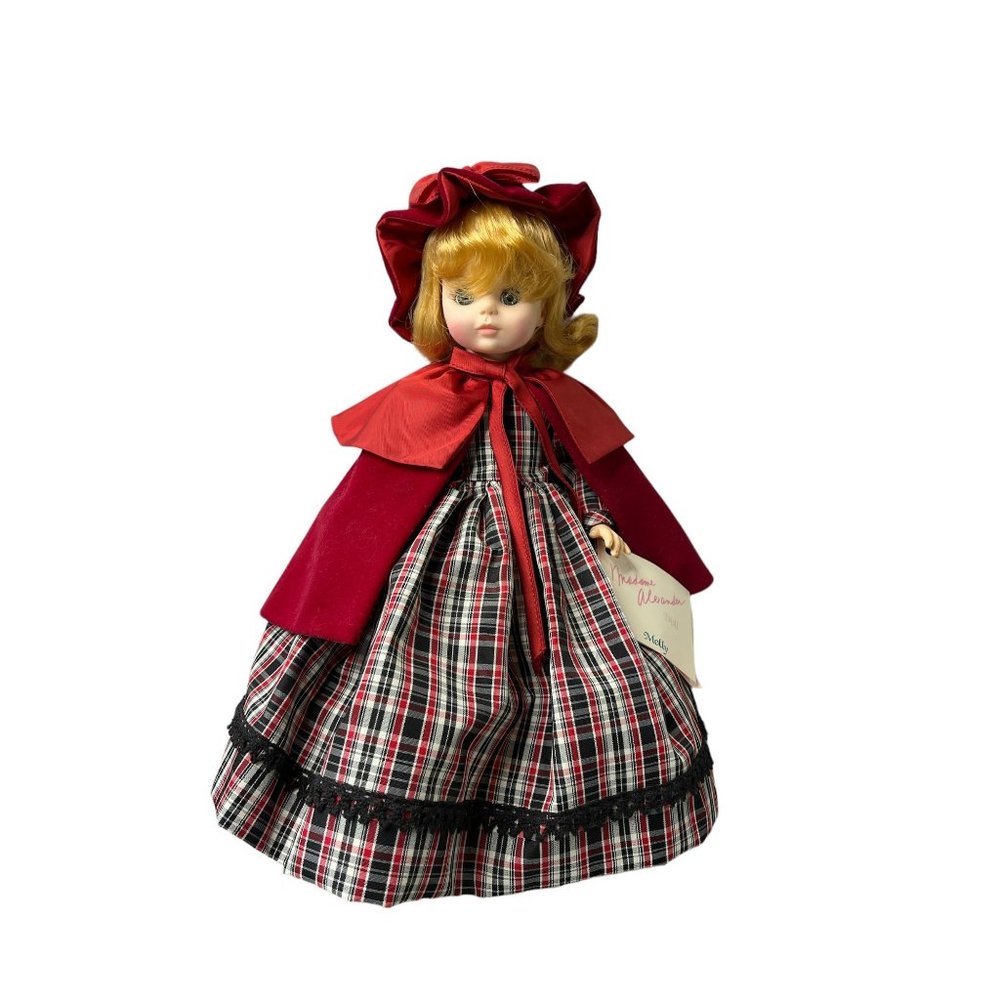 Madame Alexander Doll Molly 14" Plaid Dress Hat Tall USA Made 1561